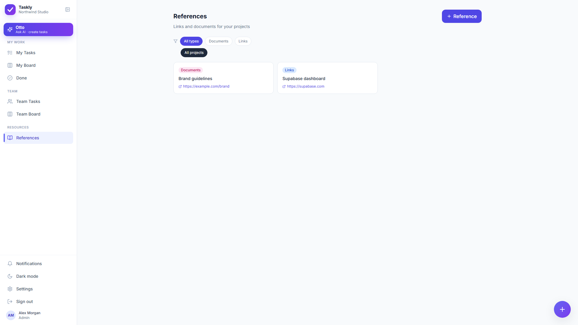 References library with custom types